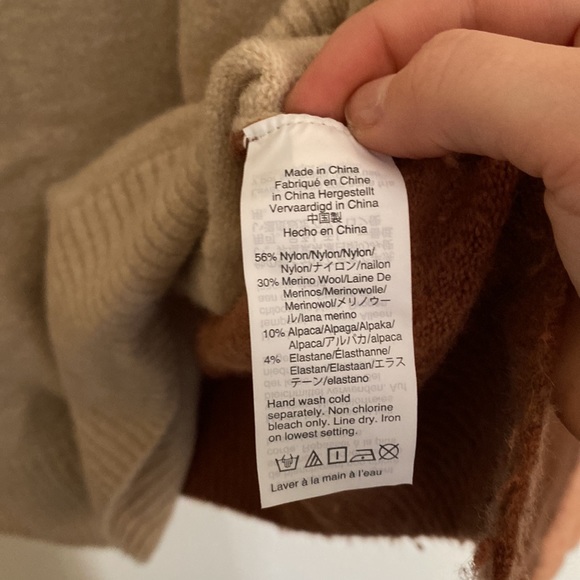 Madewell wool blend colorblock Payton pullover - Picture 5 of 5